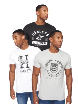 Upton T-Shirt 3pk Assorted