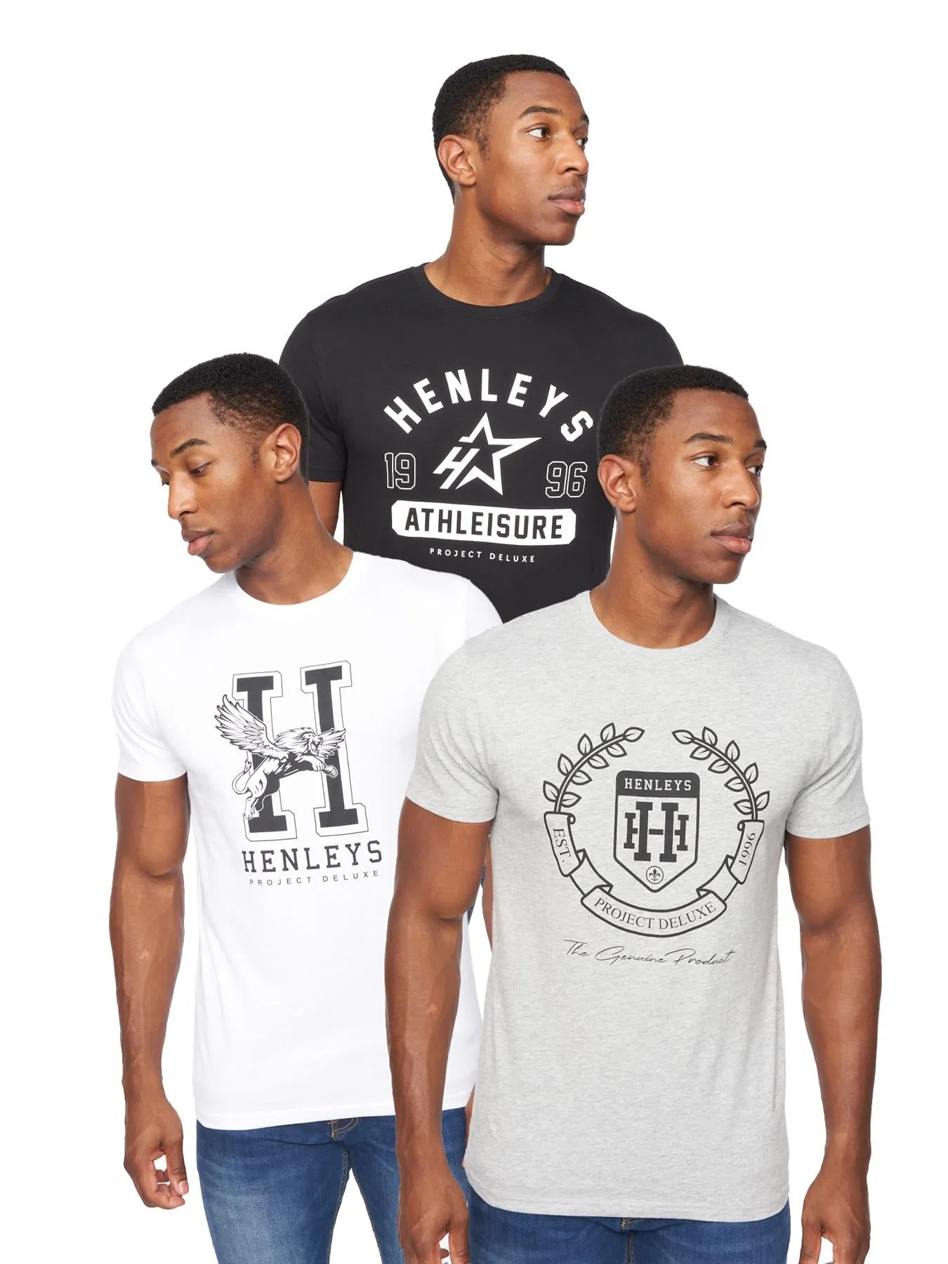 Upton T-Shirt 3pk Assorted