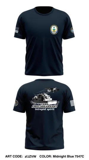 USNS AMELIA EARHART Core Men's SS Performance Tee - zfJZVW