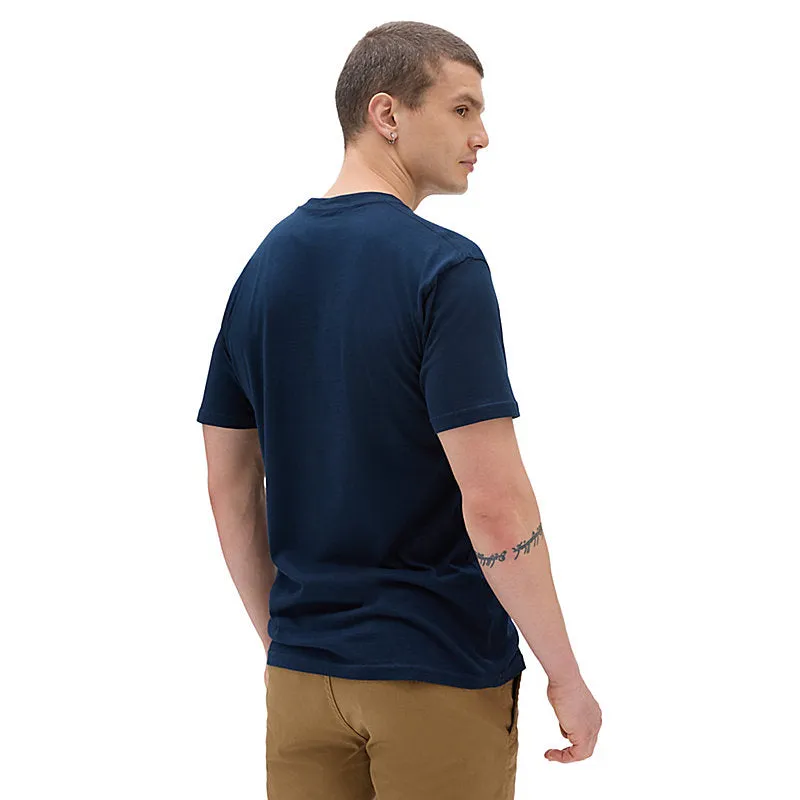 Vans Left Chest Logo Tee - Navy White