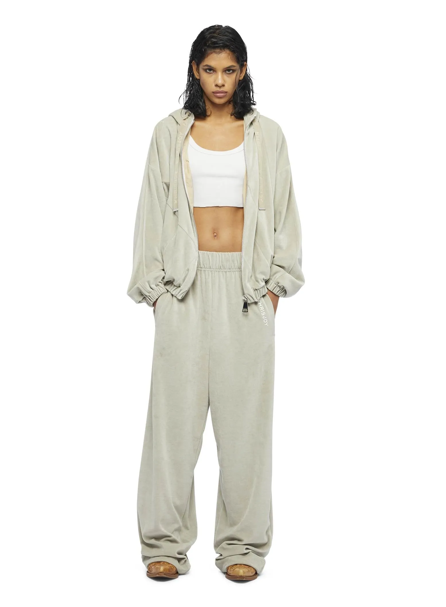VELOUR TRACKSUIT PANT