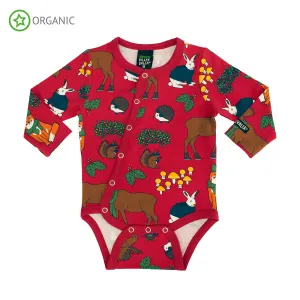 Villervalla - LS Bodysuit - Nordic Animals - Tango