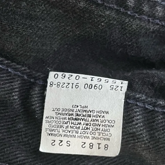 Vintage Levi’s Black 560 Y2K Loose Fit Straight Leg Denim Jeans Size 14