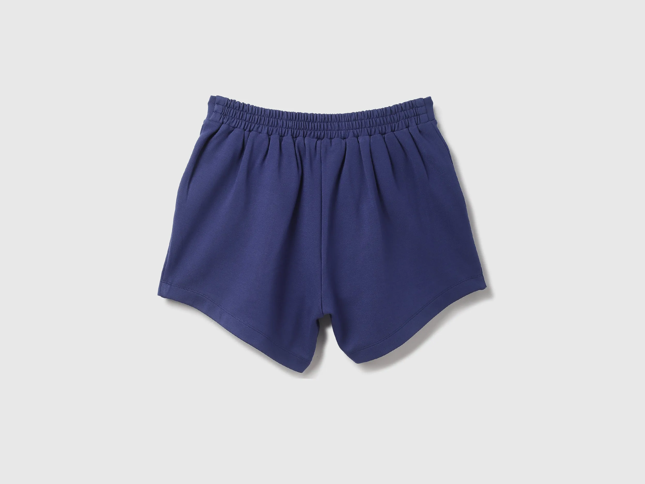 Viscose Blend Solid Regular Length Women Shorts