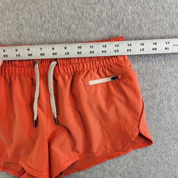 Vuori Shorts Womens S Orange Clementine Short 2.0 Performance Mesh Brief Liner