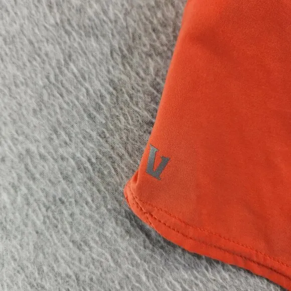Vuori Shorts Womens S Orange Clementine Short 2.0 Performance Mesh Brief Liner