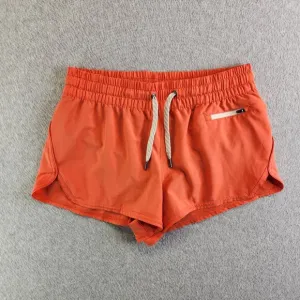 Vuori Shorts Womens S Orange Clementine Short 2.0 Performance Mesh Brief Liner