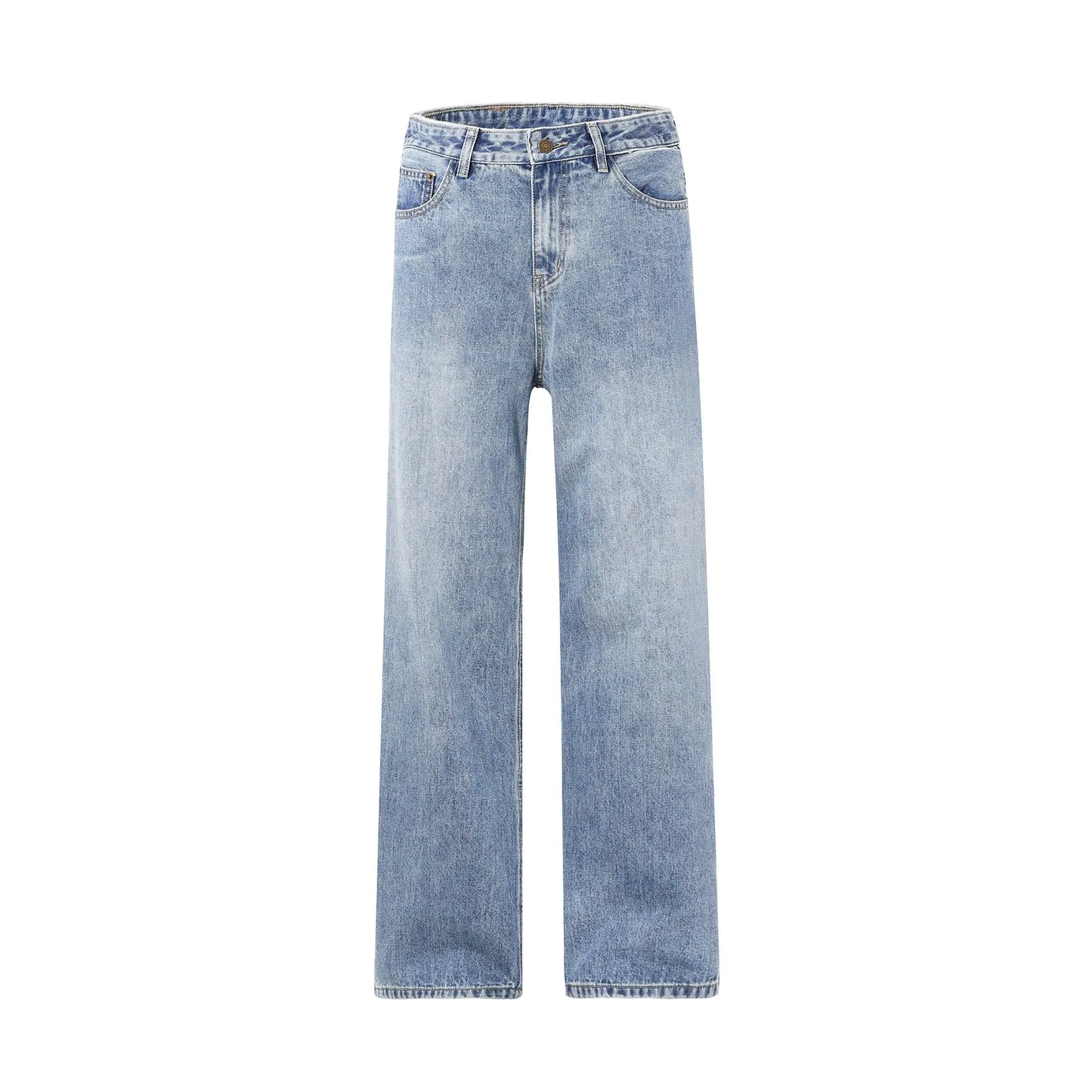 Washed Vintage Blue Boyfriend Jeans