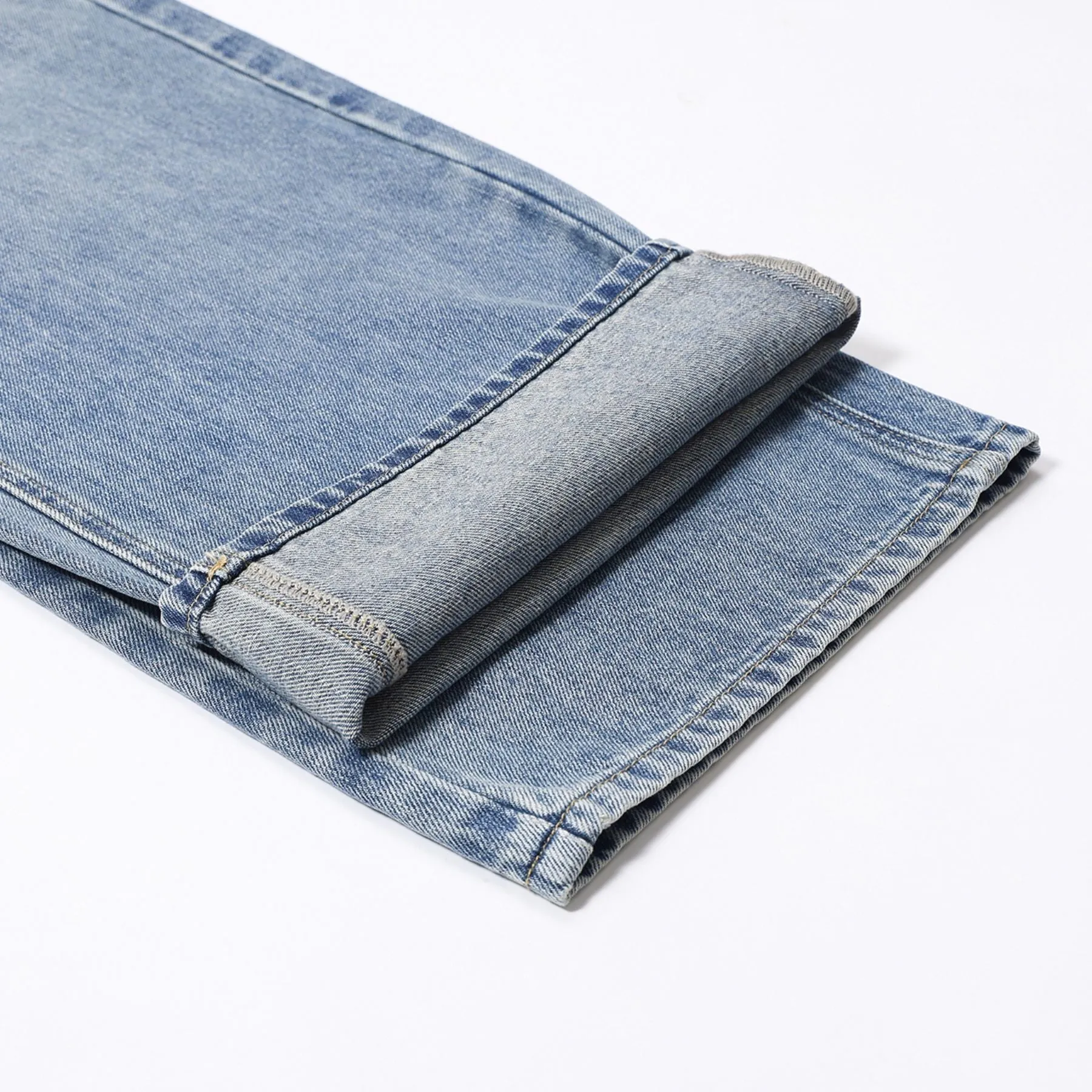 Washed Vintage Blue Boyfriend Jeans
