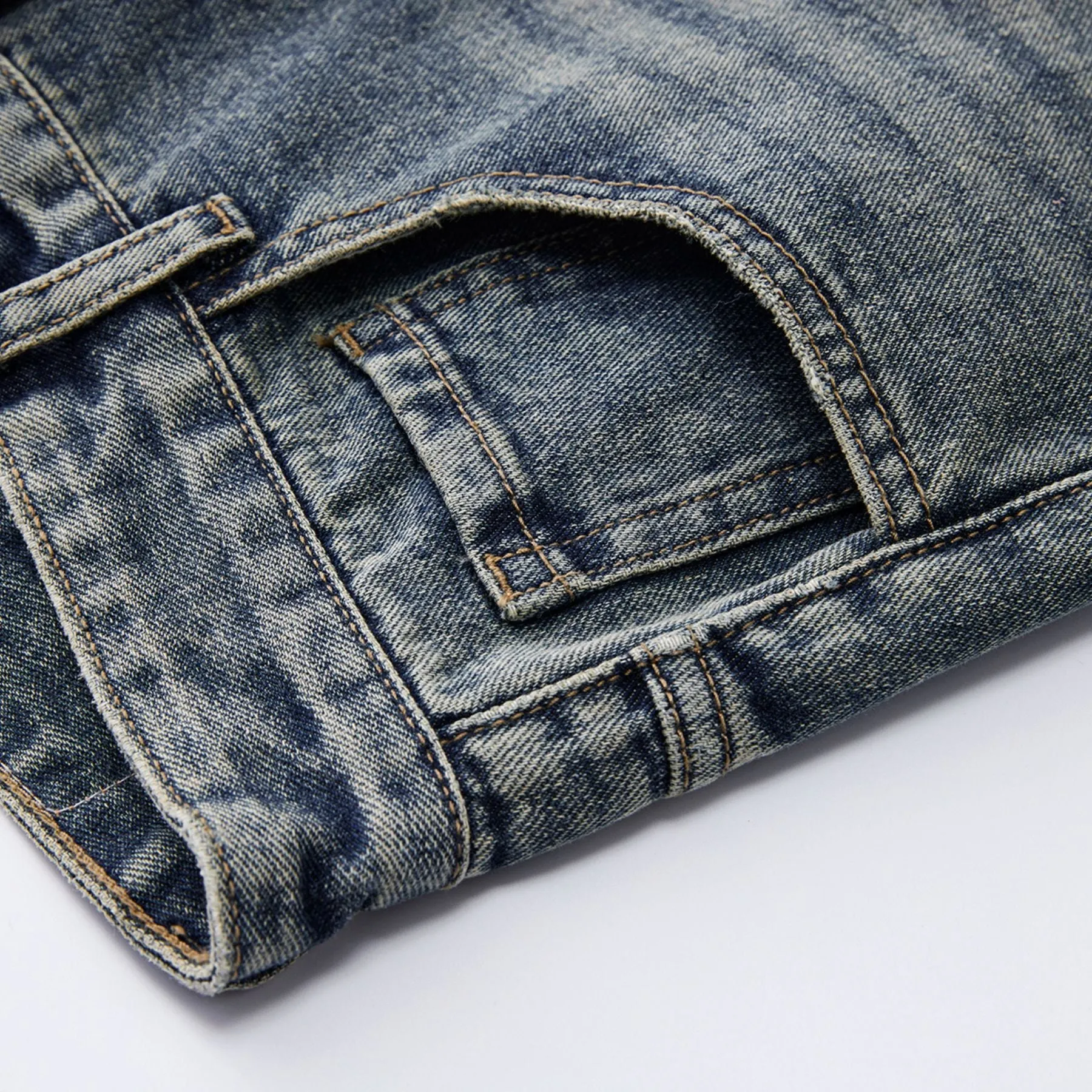 Washed Whiskers Baggy Jeans