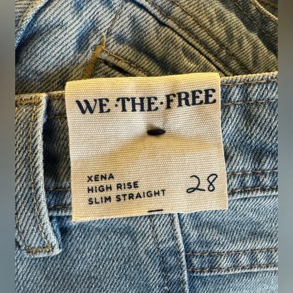 We The Free- Xena High Rise Slim Straight- 28