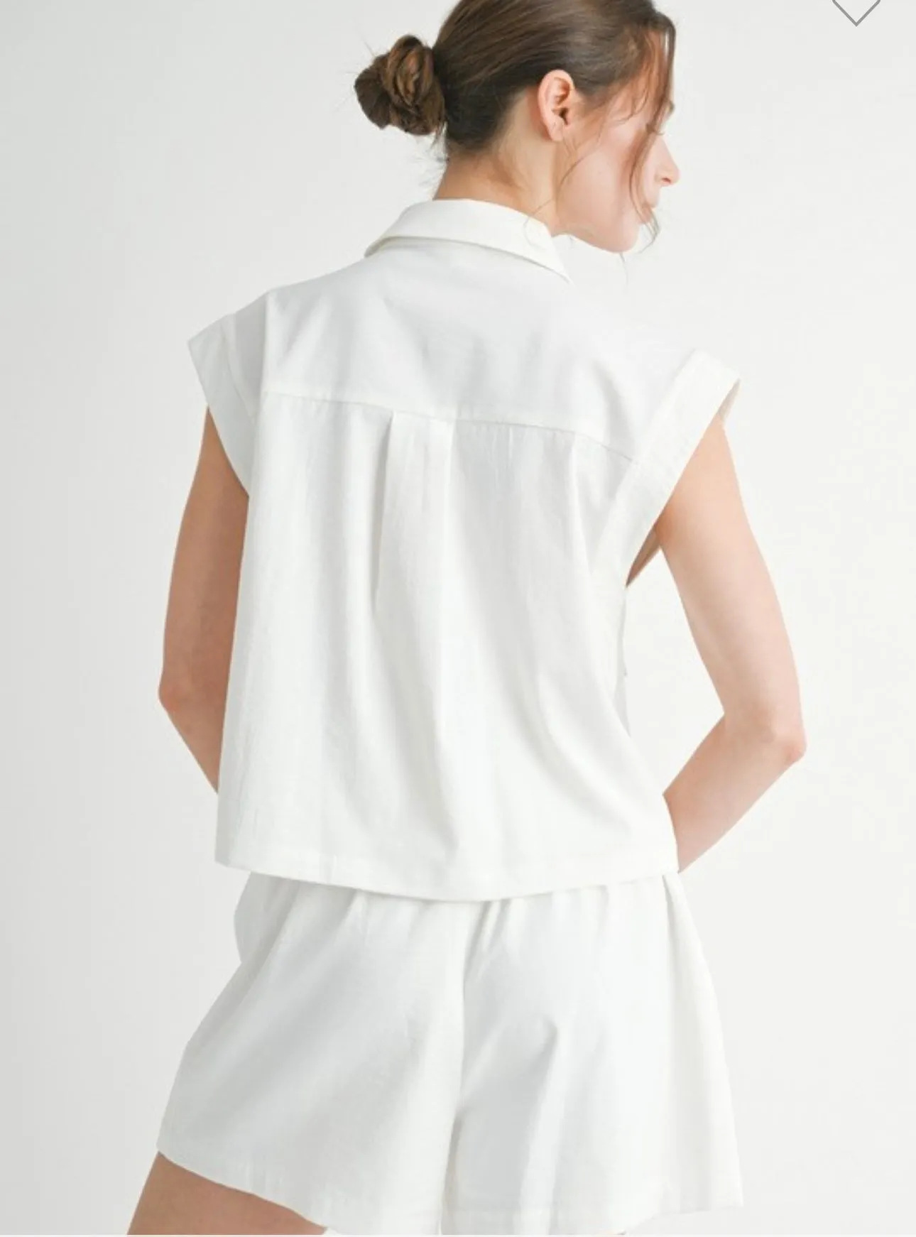 White Utility Skort Set