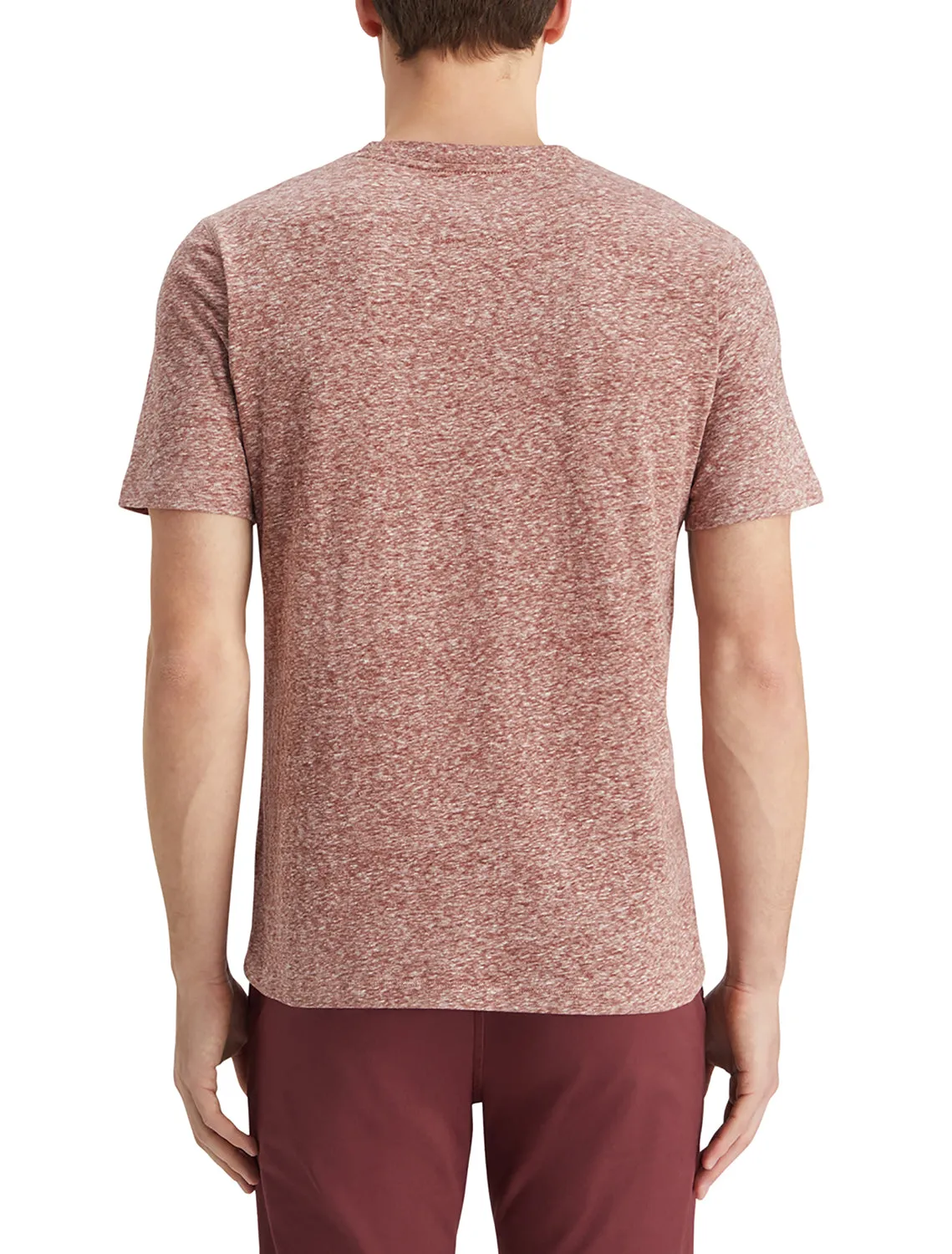 Wine Melange T-Shirt in Regular Fit