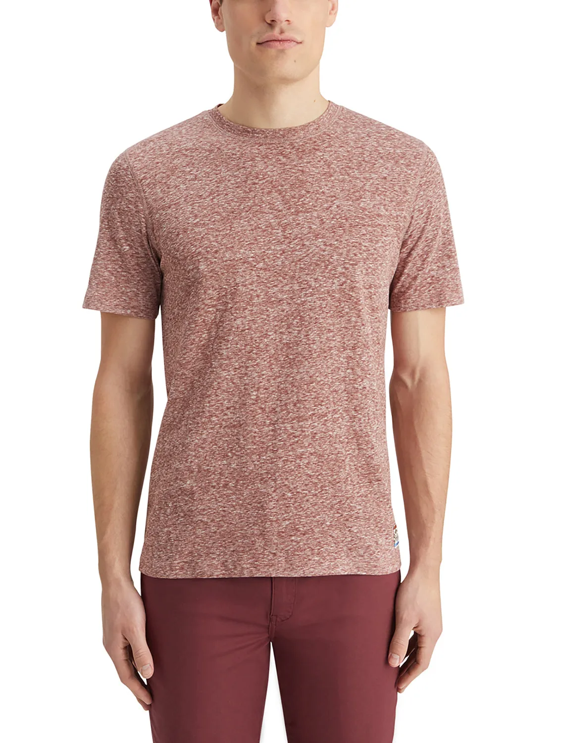 Wine Melange T-Shirt in Regular Fit