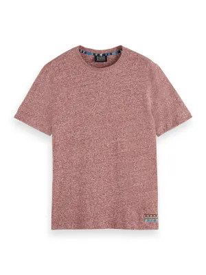 Wine Melange T-Shirt in Regular Fit