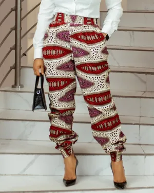 Women's Fashion Print Pants