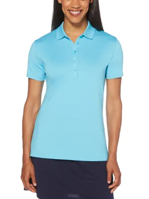 Womens Knit Collar Polo