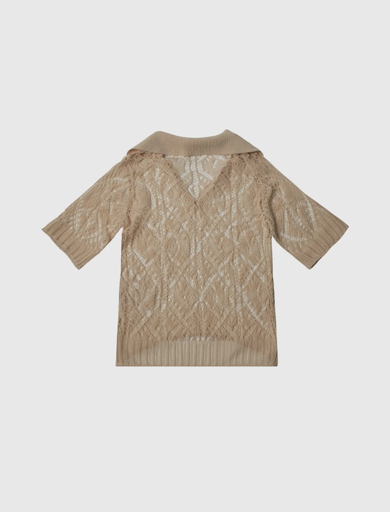 WOMEN'S LACE SHORT SLEEVE POLO