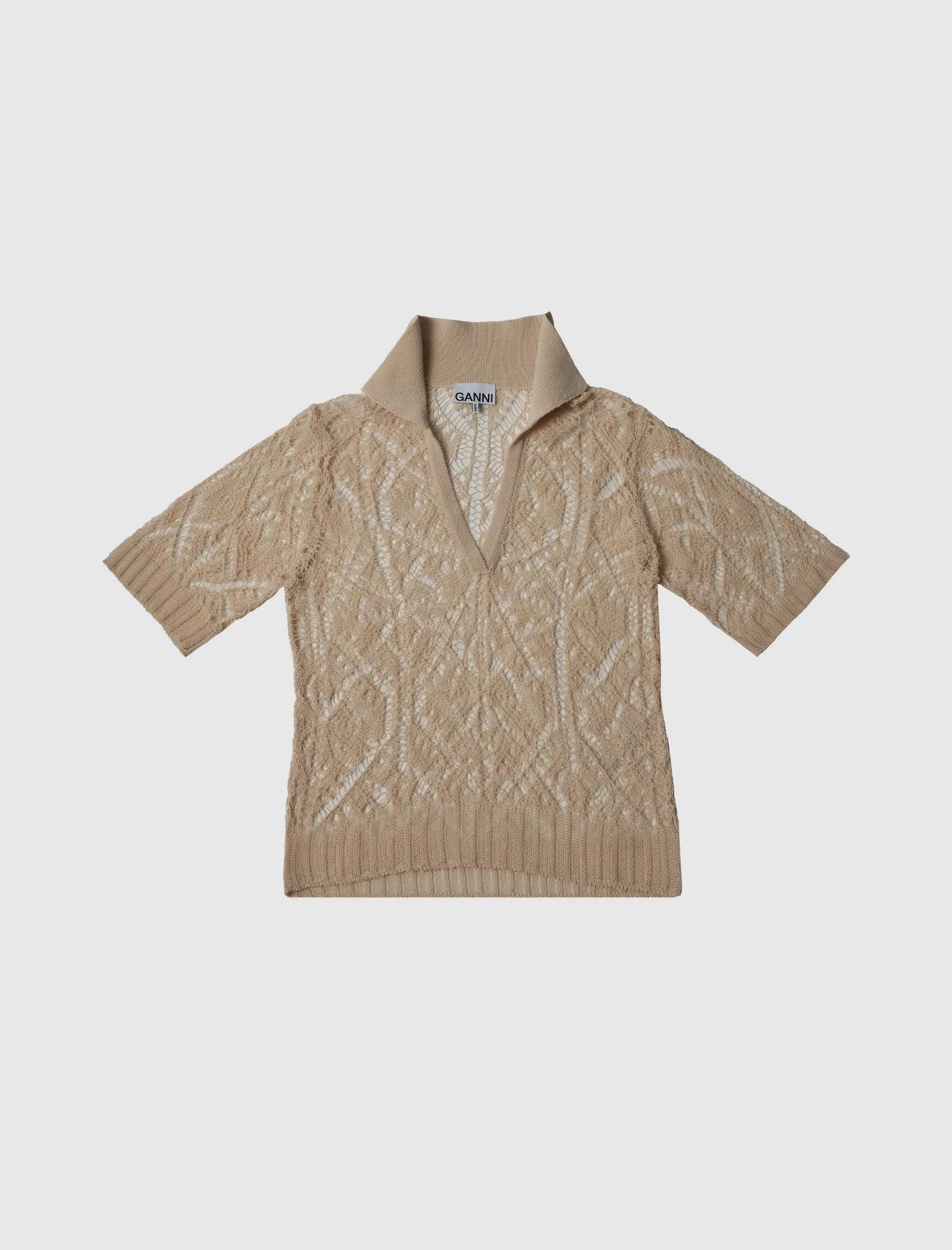 WOMEN'S LACE SHORT SLEEVE POLO