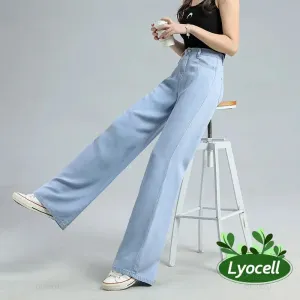 Women's Loose Fit Wide Leg Denim Pants