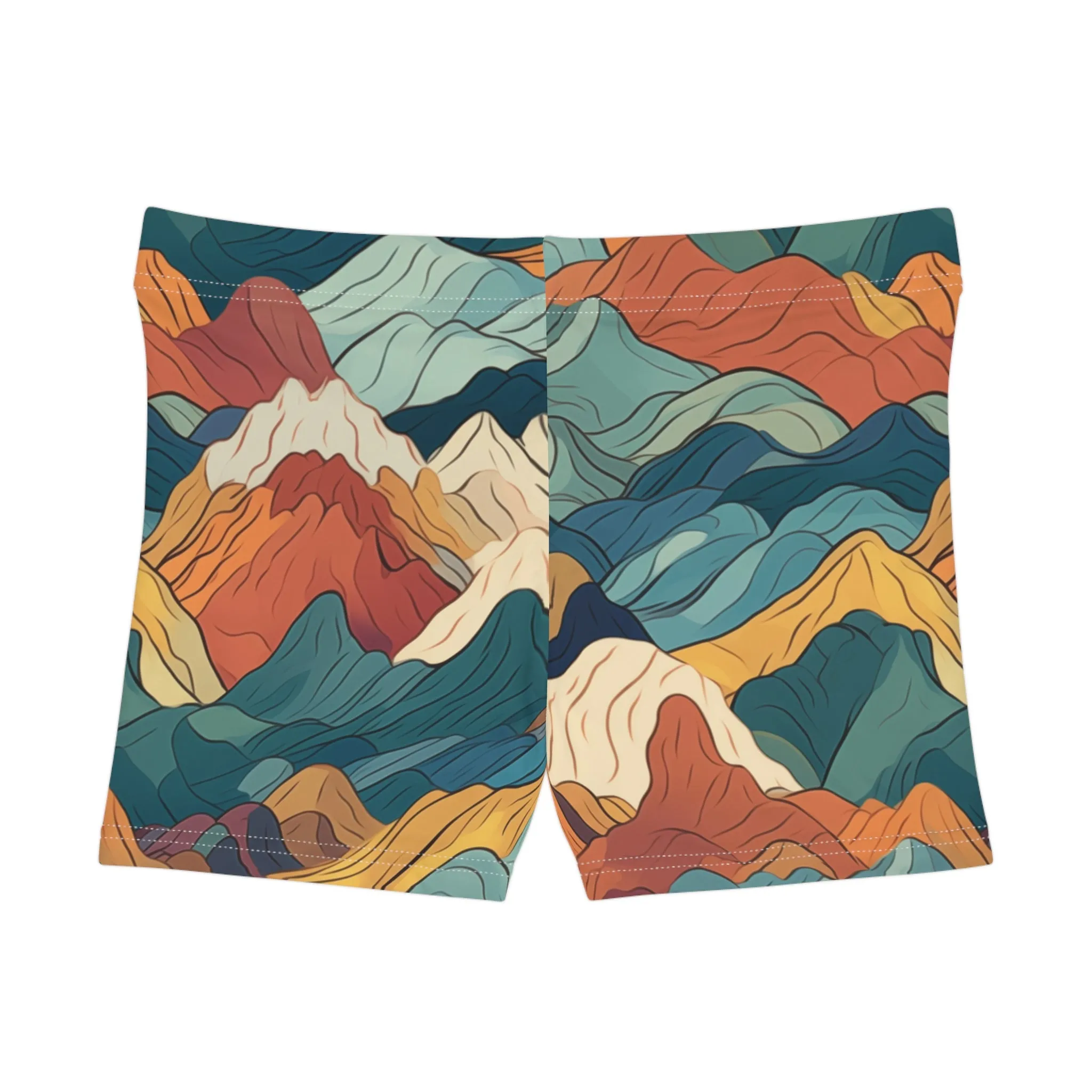 Workout Shorts - Bogdana Aix-en-Provence Anime Mountains