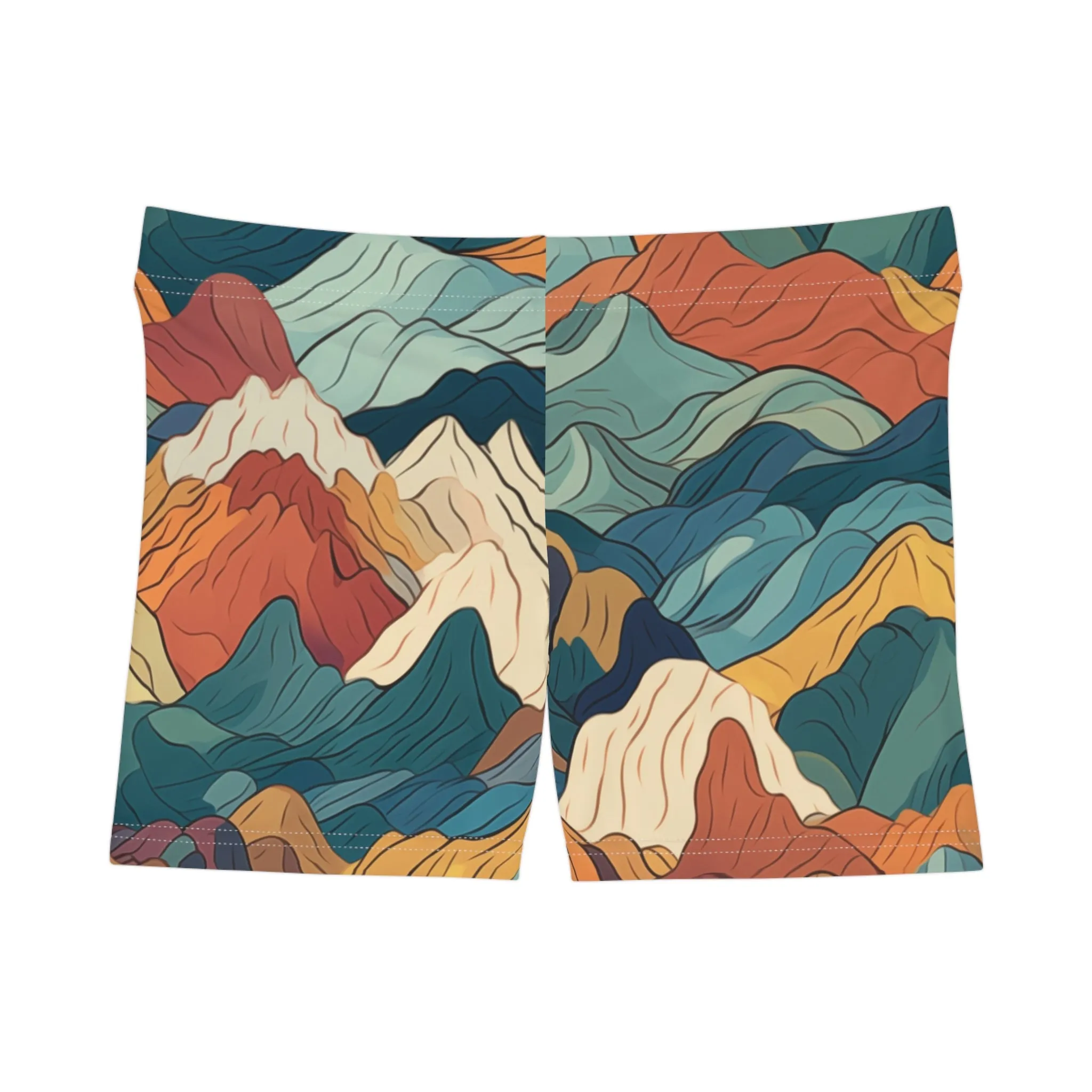 Workout Shorts - Bogdana Aix-en-Provence Anime Mountains