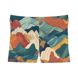 Workout Shorts - Bogdana Aix-en-Provence Anime Mountains