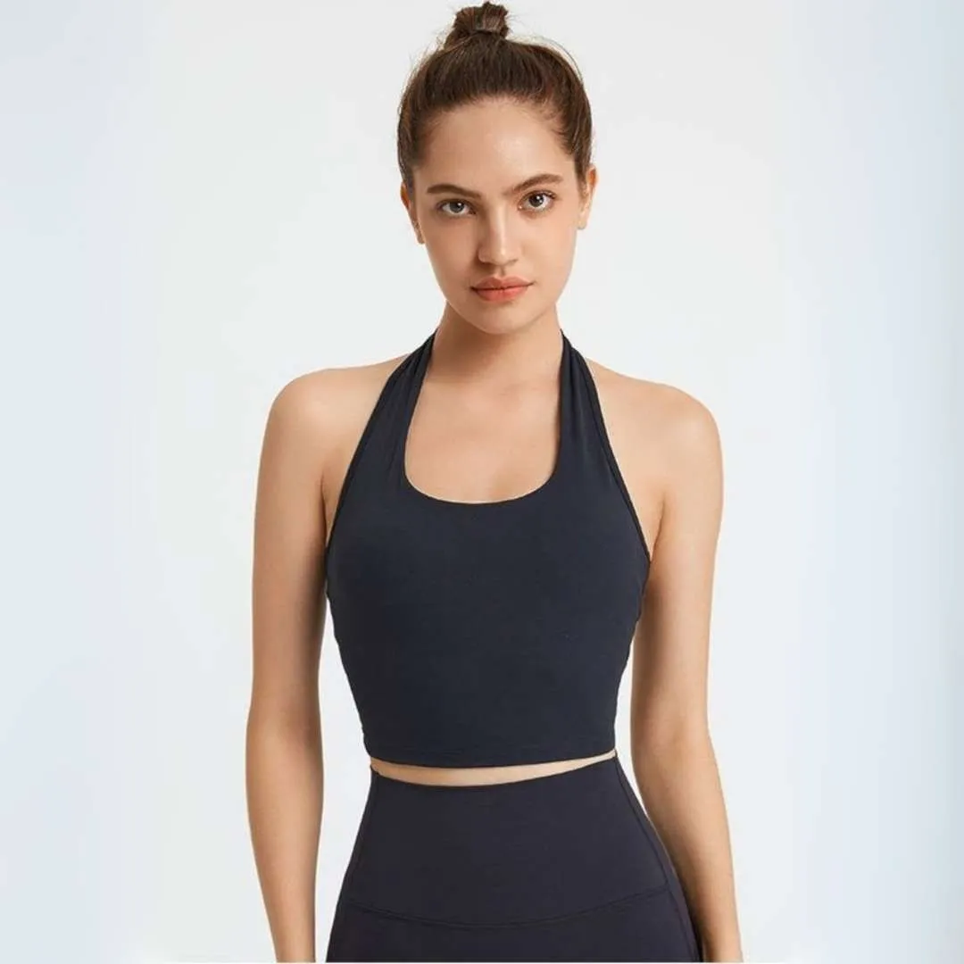 Xenia™ | Halter Neck Athletic Crop Top