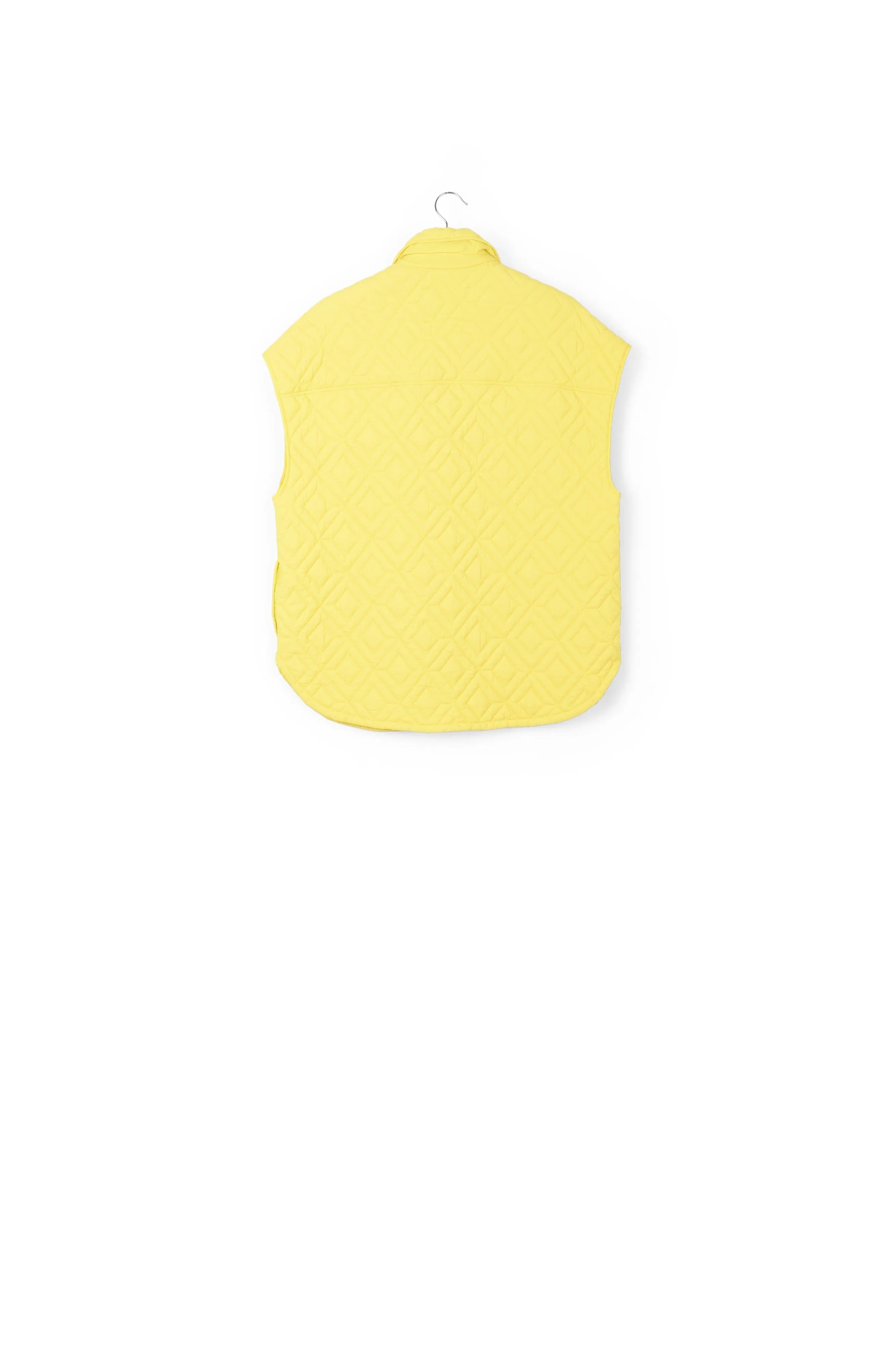 Yellow quilted vest