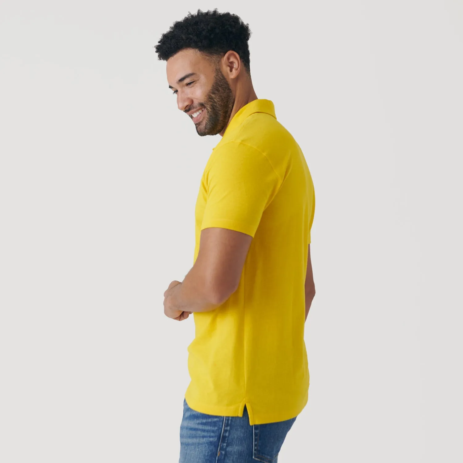 Yellow Short Sleeve Polo