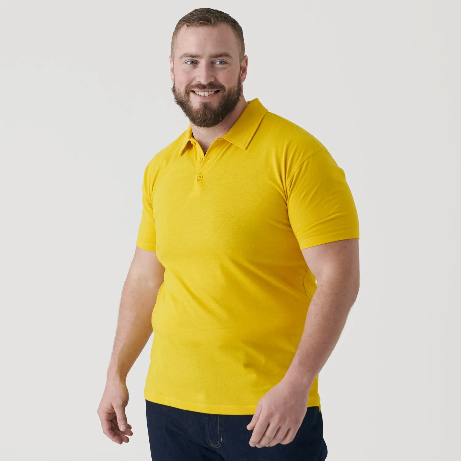 Yellow Short Sleeve Polo