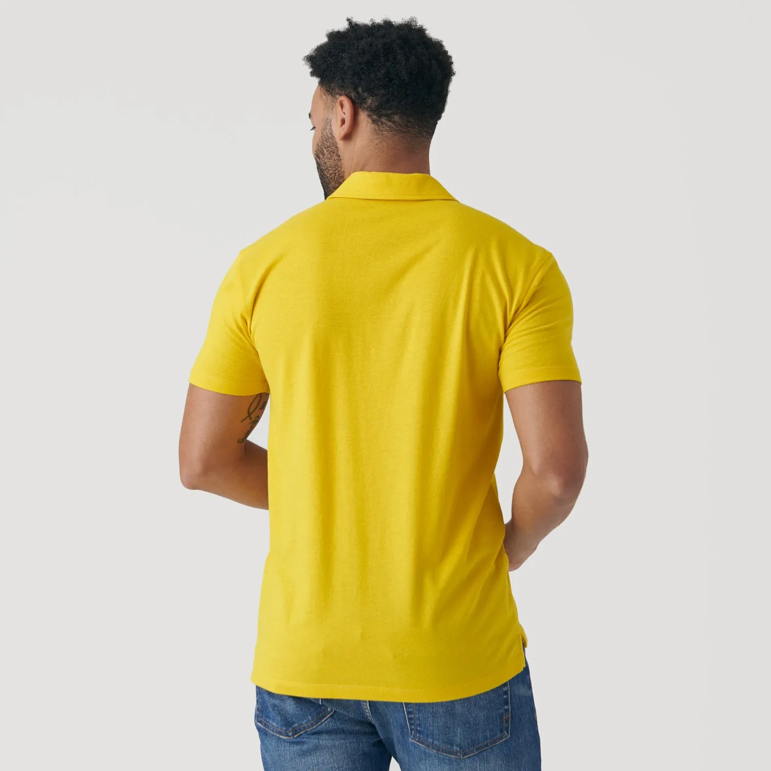 Yellow Short Sleeve Polo