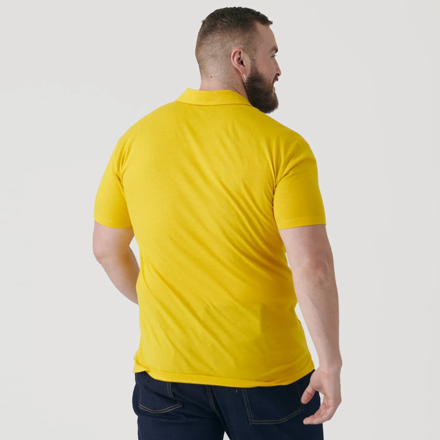 Yellow Short Sleeve Polo