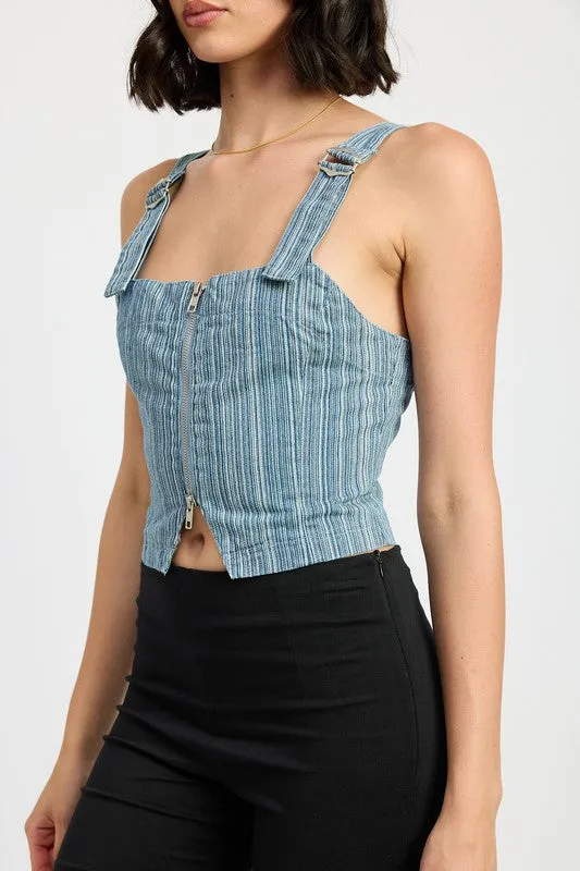 Zipper Bustier